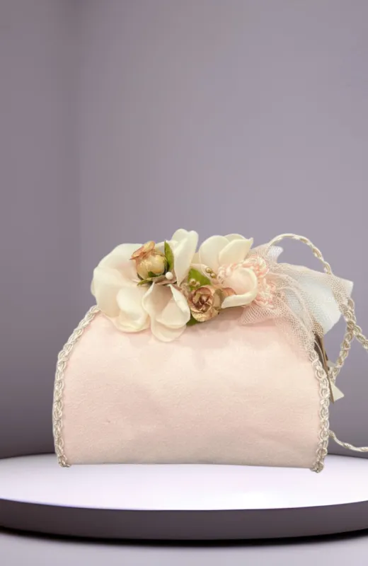 Bolsito niña ceremonia rosa