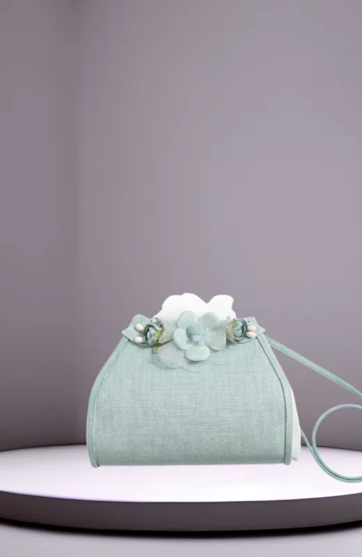 Bolsito niña ceremonia verde