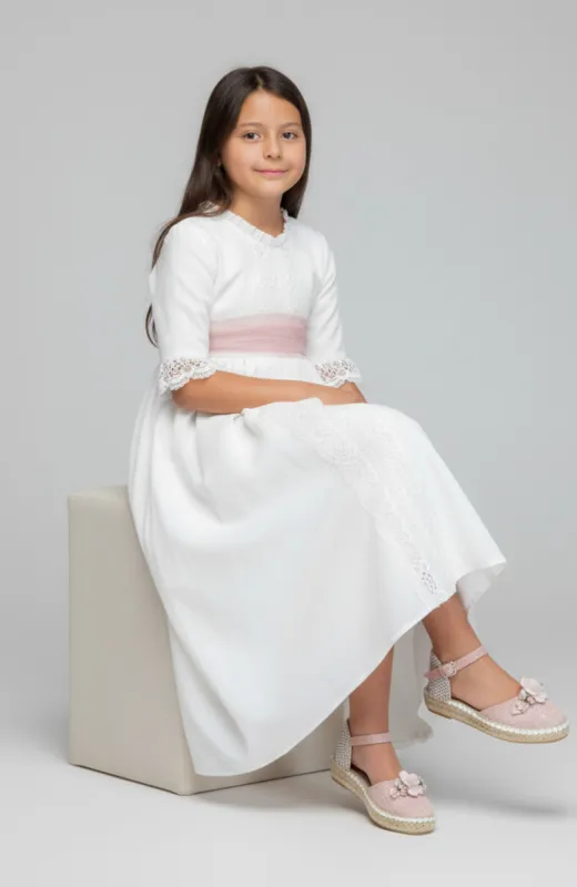 Esparteña brillo niña rosa Bali