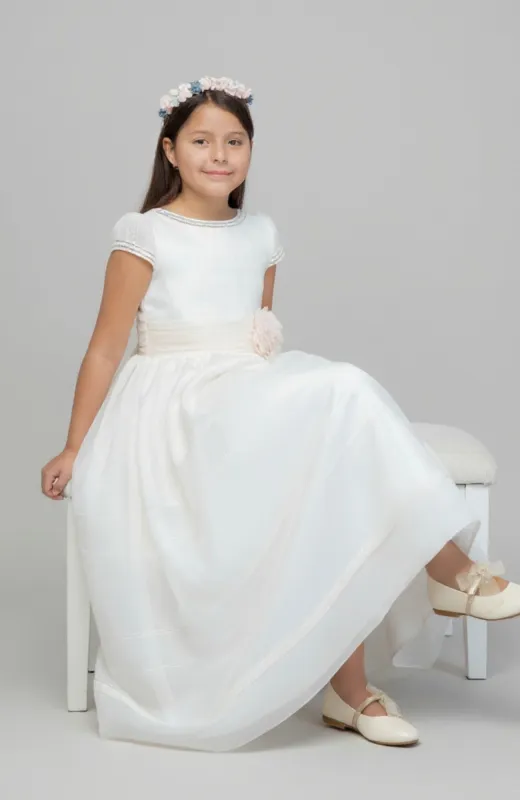 Zapatos elegantes niña color crudo Sofía