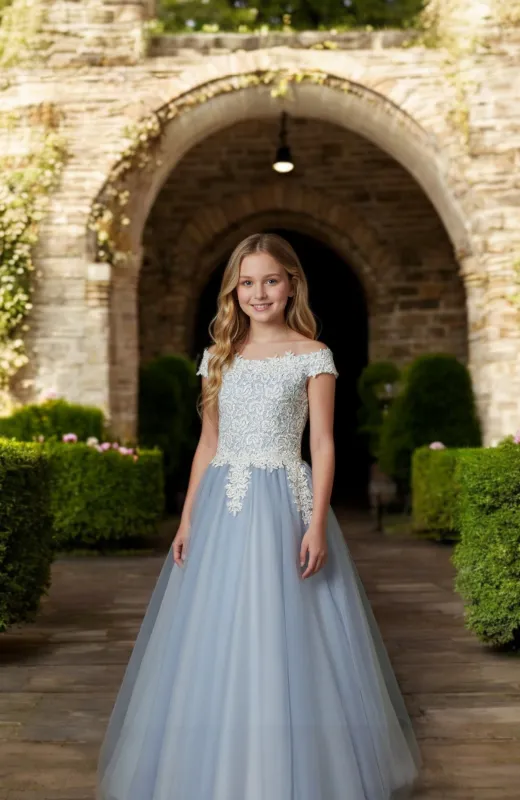 Vestido fiesta juvenil Azul