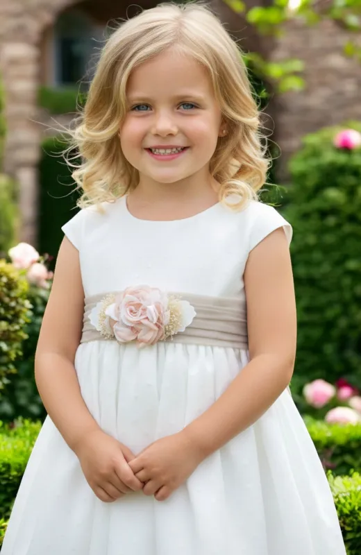 Vestido niña creemonia