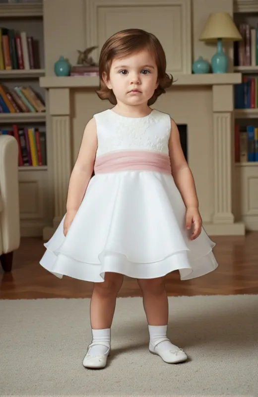 Vestido niña creemonia