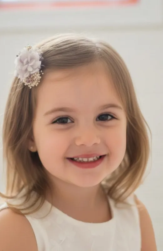 Horquilla niña ceremonia Albatera morada