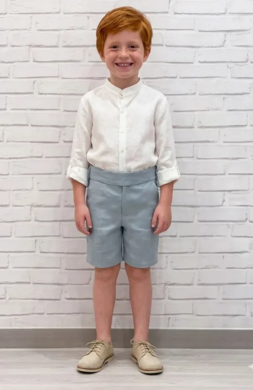 Conjunto niño lino ceremonia océano Gael