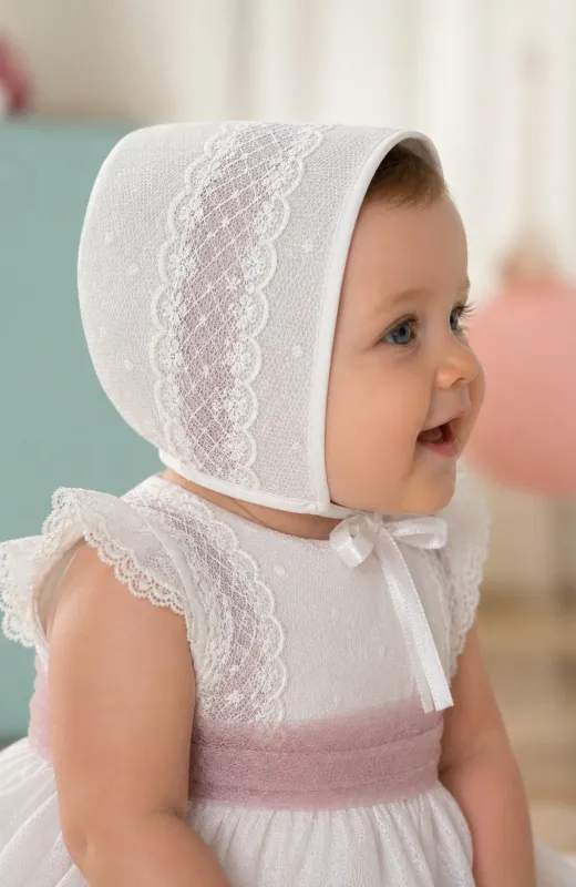 Capota bebé tul con puntilla Margarita