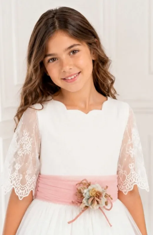 Vestido de Comunión Celeste