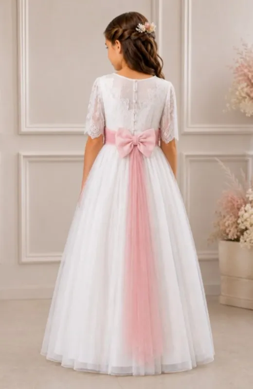 Vestido de Comunión Celeste