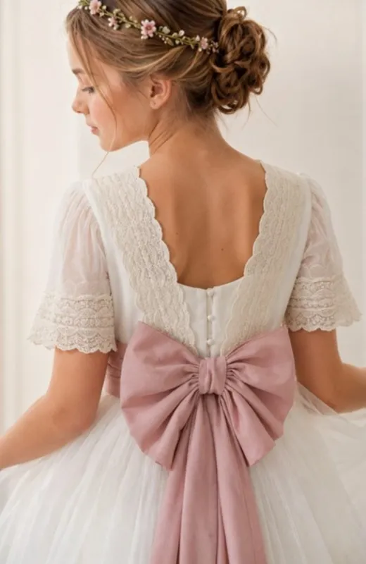 Vestido de Comunión Cielo
