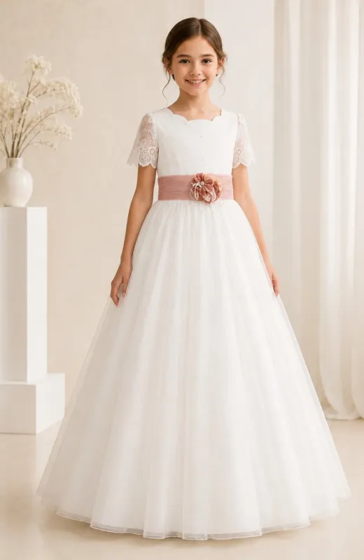 Vestido de Comunión Coral
