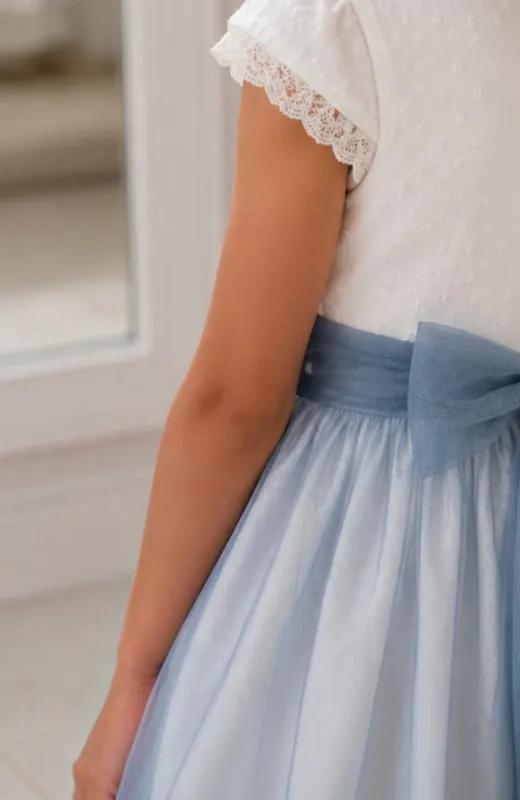 Vestido niña ceremonia azul Yuncos