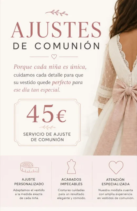 Ajustes vestido Comunión