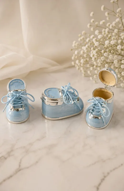 Cajita zapato primeros dientes azul