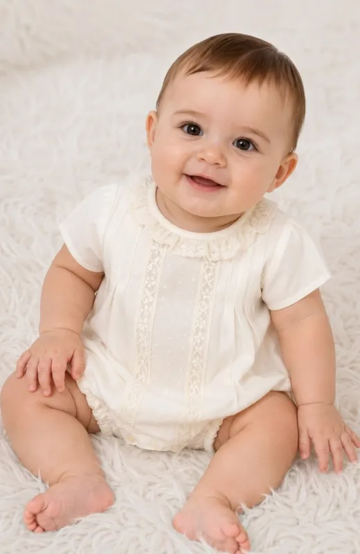 Ranita Bautizo batista de algodón Pepito