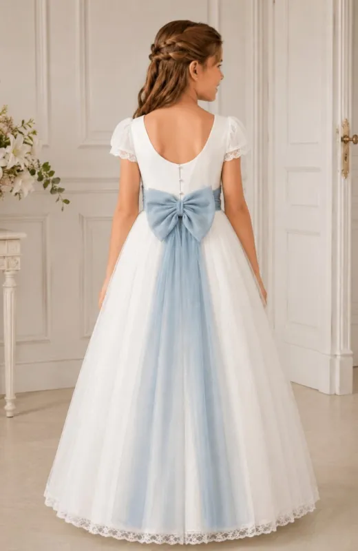 Vestido de Comunión niña Plata
