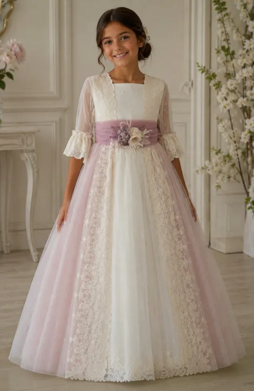 Vestido de niña de Comunión Sauce