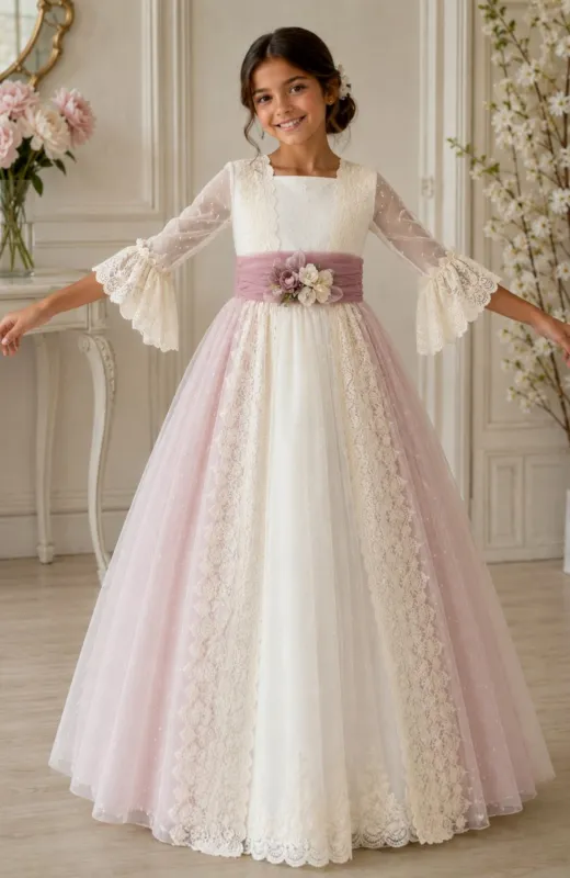 Vestido de niña de Comunión Sauce