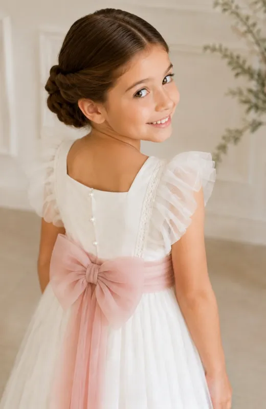vestido Comunión niña ondas Lago