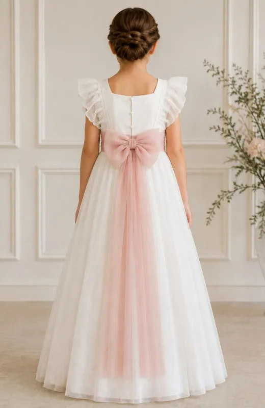 vestido Comunión niña ondas Lago