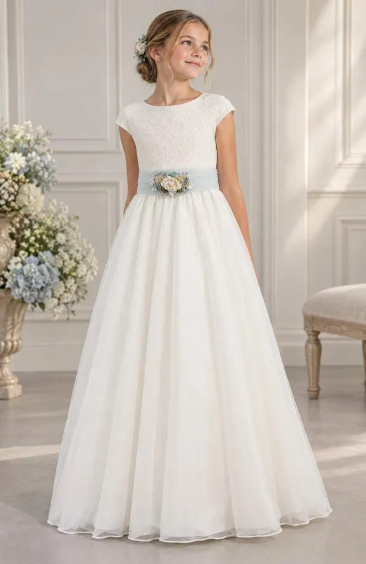 Vestido niña Comunión outlet capa fajin hielo As