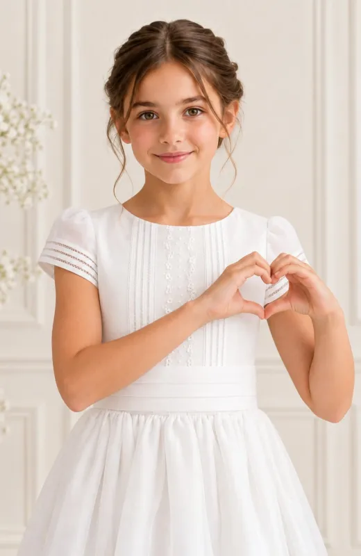 Vestido Comunión clásico blanco PRISMA