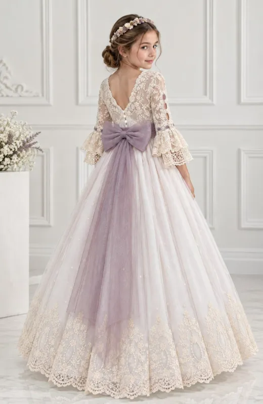 Vestido Comunión bordado Rute