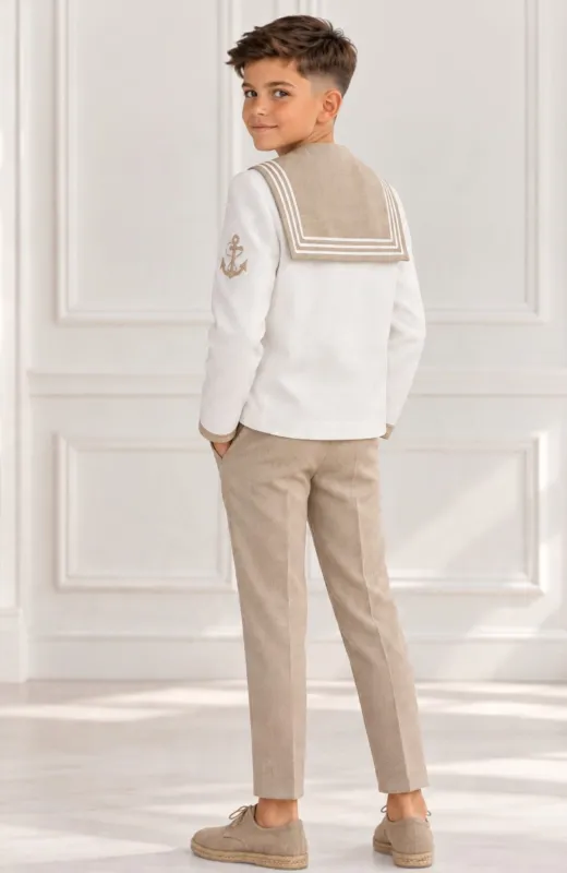 Traje de Comunión Marinero Camel Combi