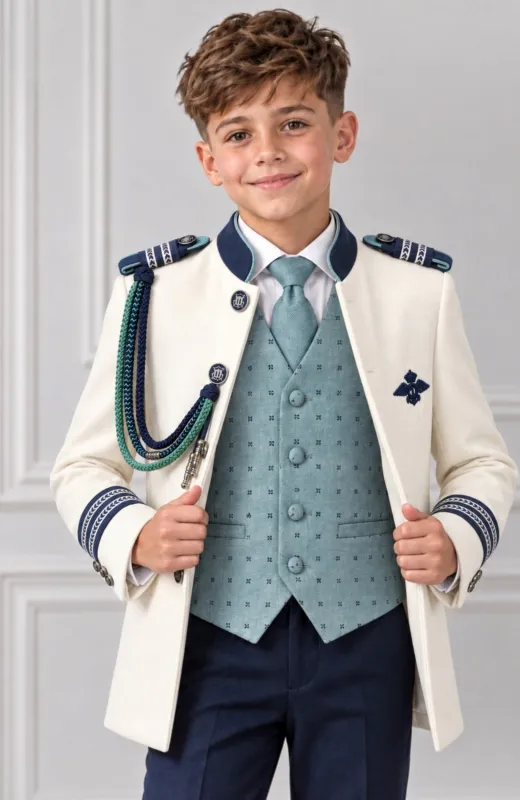 Traje de Comunión Almirante verde Esteban