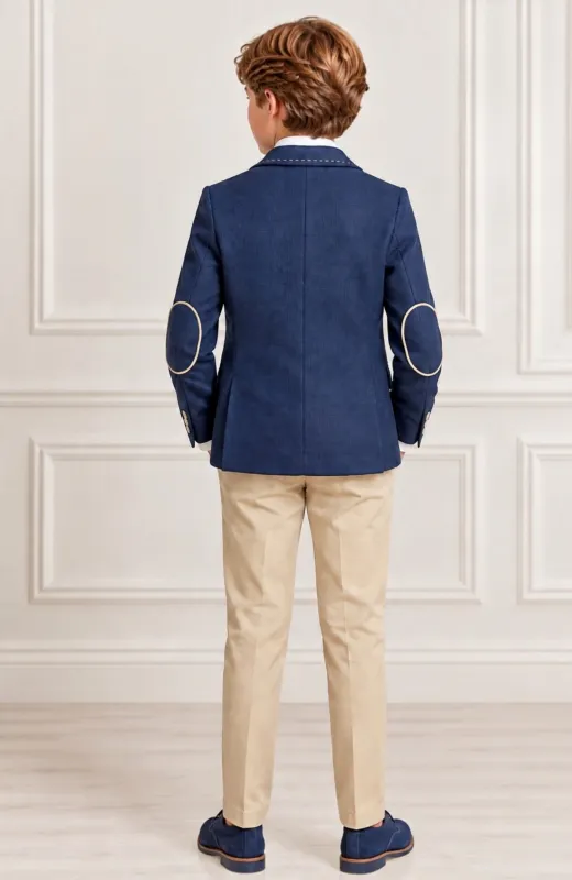 Chaqueta americana niño ceremonia marino Carlo