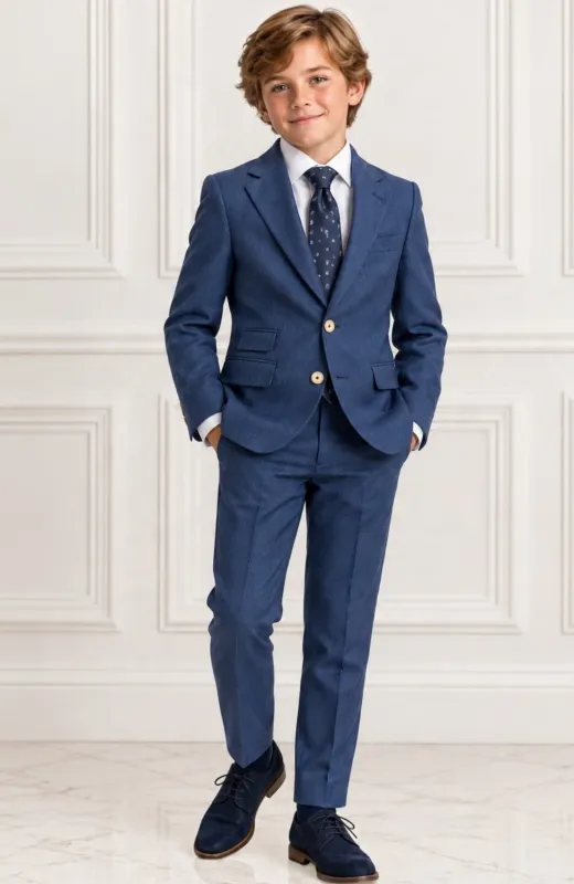 Traje de niño vestir azul ceremonia Enrique