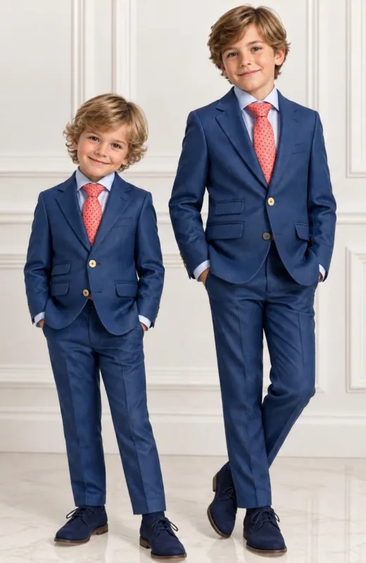 Traje de niño vestir azul ceremonia Enrique