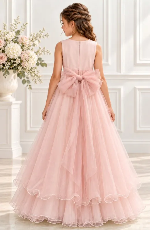 Vestido de Comunión niña Mimilu rosa
