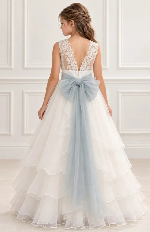 Vestido de Comunión niña Mimilu verde