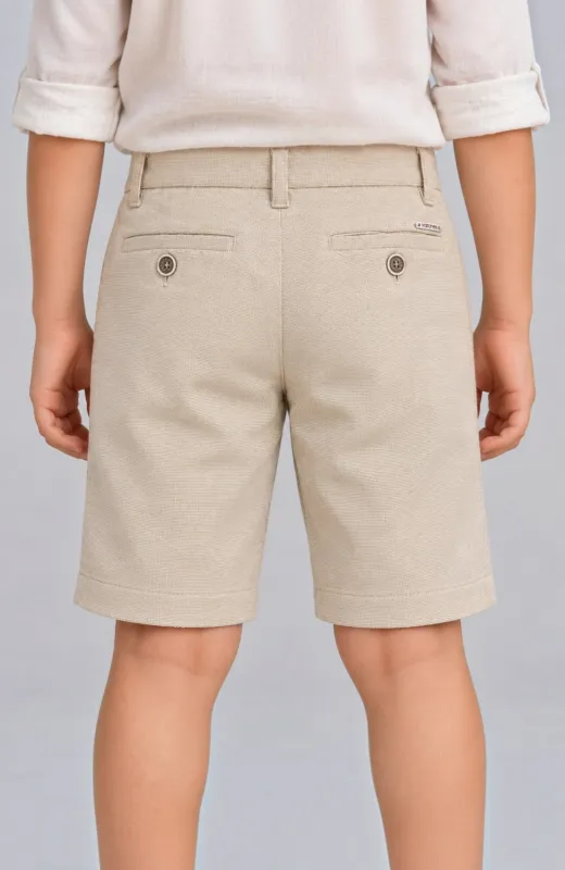 Bermuda niño Varones tostada Oxford