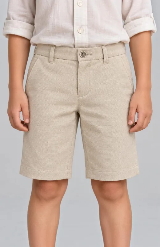 Bermuda niño Varones tostada Oxford