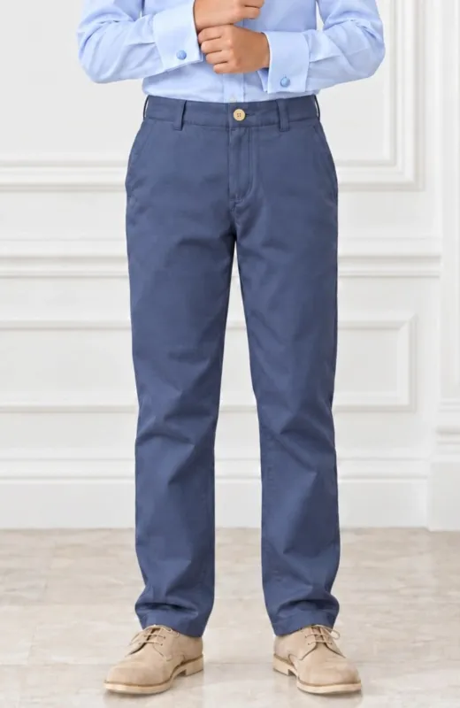 Pantalón niño regular fit azul Varones