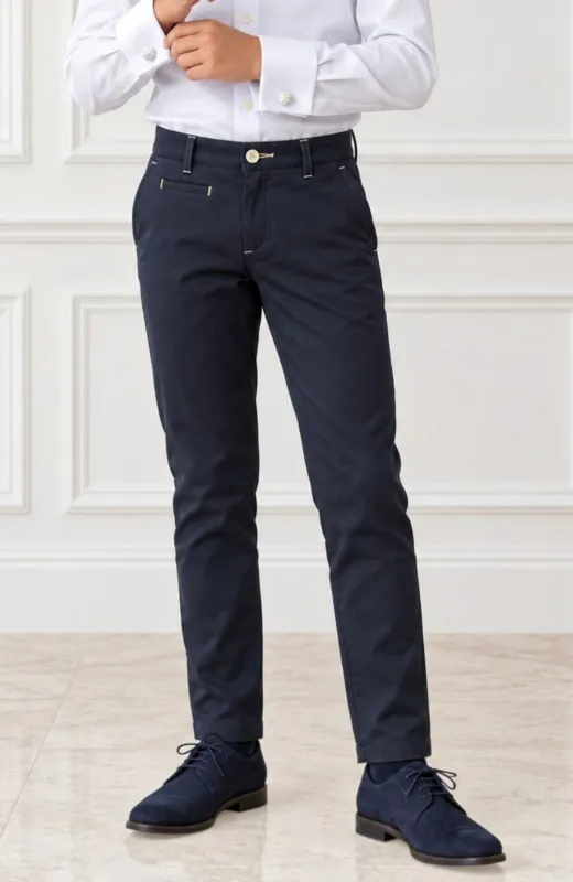 Pantalón niño marino Skinny Varones