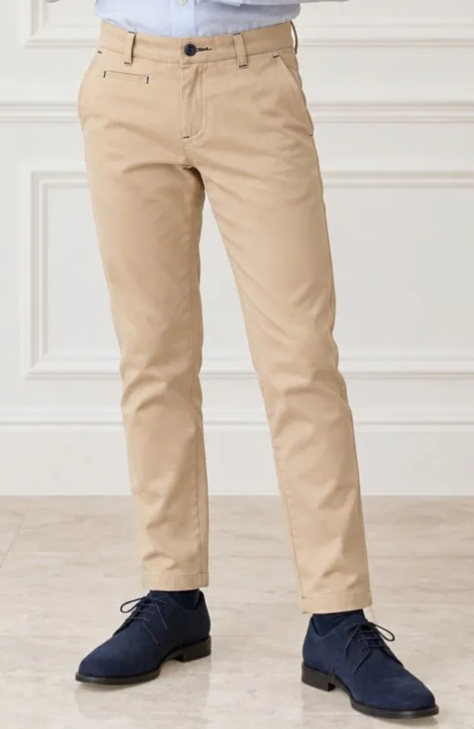 Pantalón niño skinny camel Varones