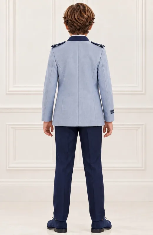 Traje de almirante con chaleco ,camisa y corbata Sicilia