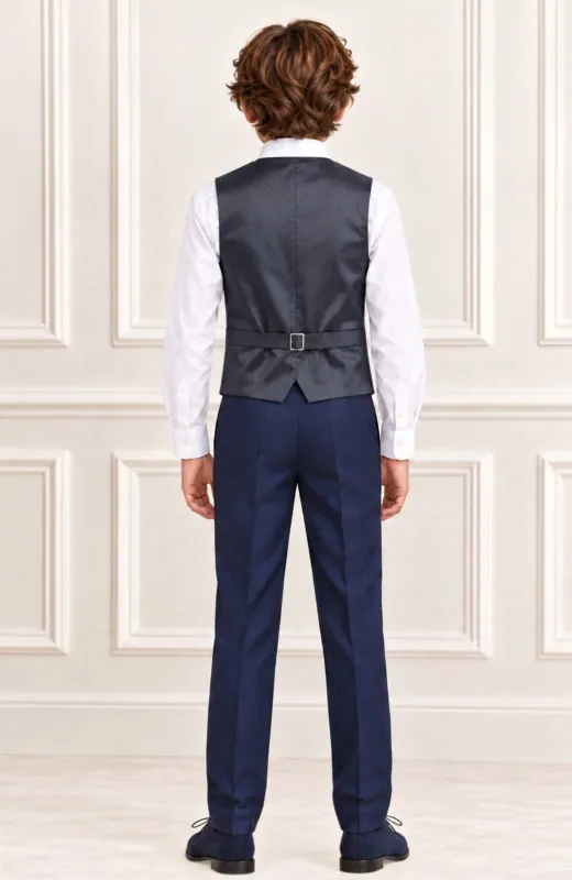 Traje de almirante con chaleco ,camisa y corbata Sicilia