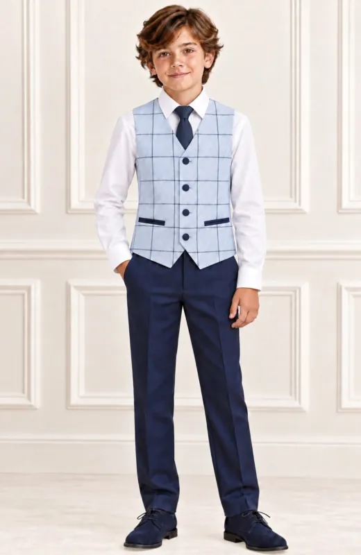 Traje de almirante con chaleco ,camisa y corbata Sicilia