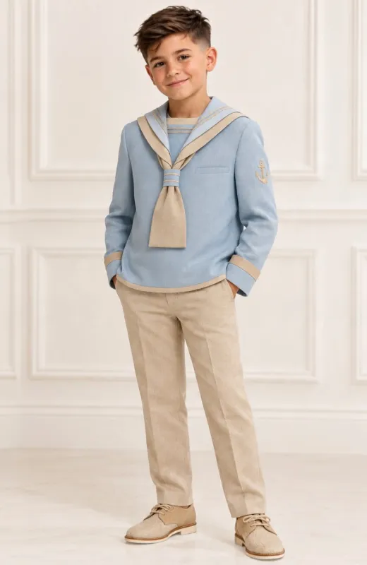 Traje niño Comunión marinero celeste  Grecia