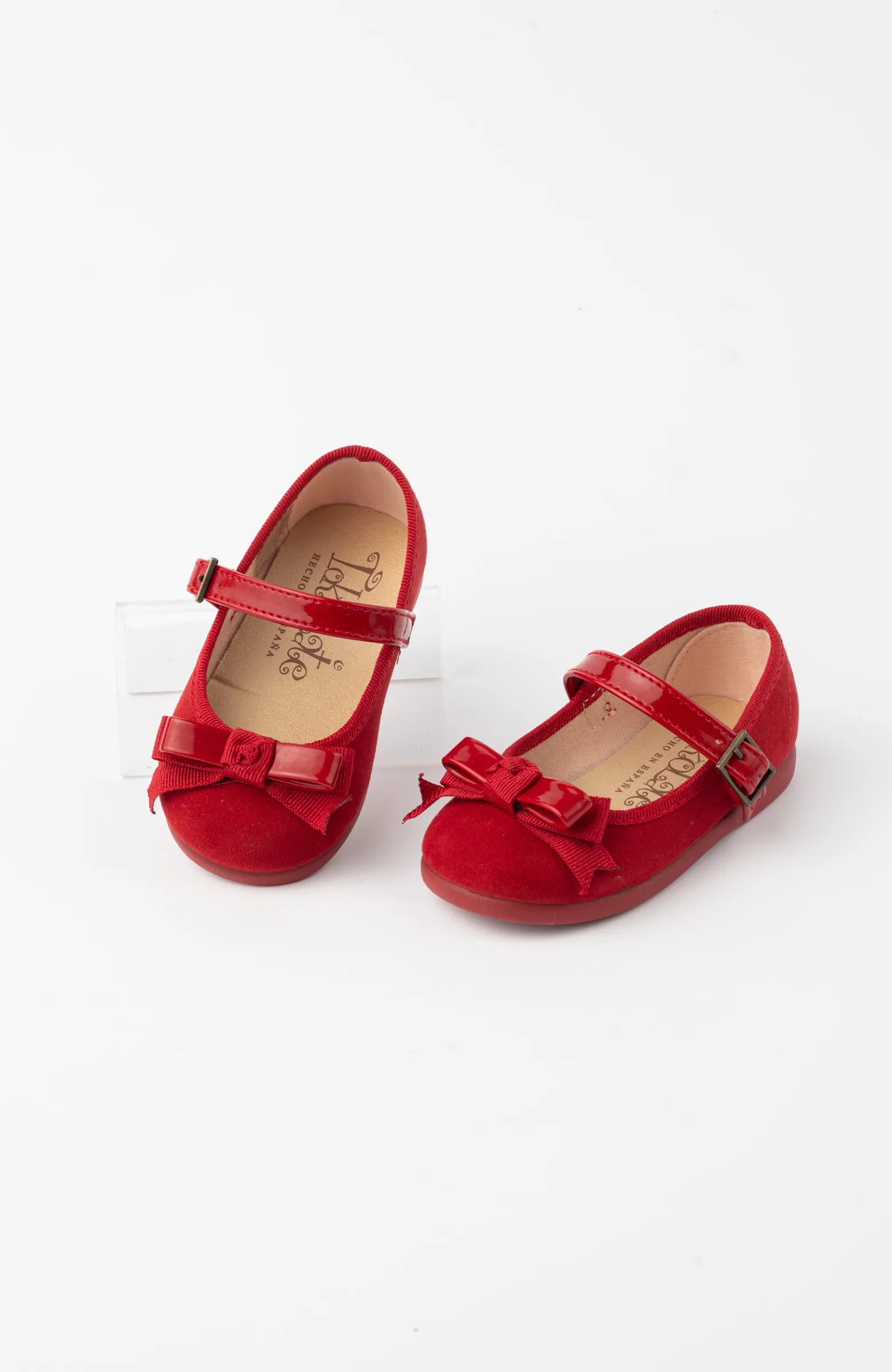 Zapato niña lazo tipo ante