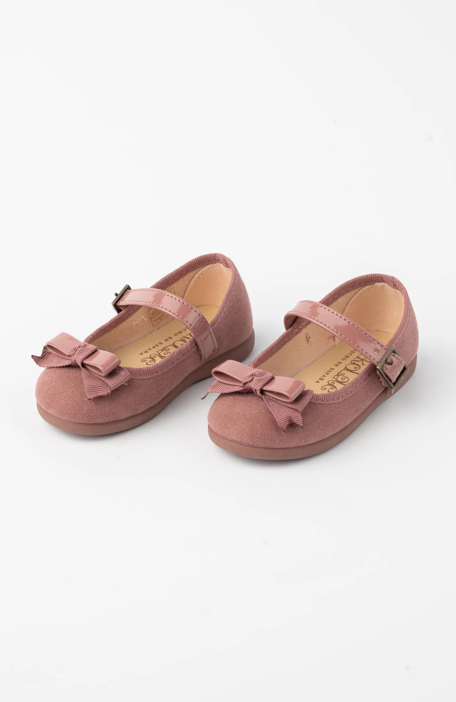 Zapato niña lazo tipo ante
