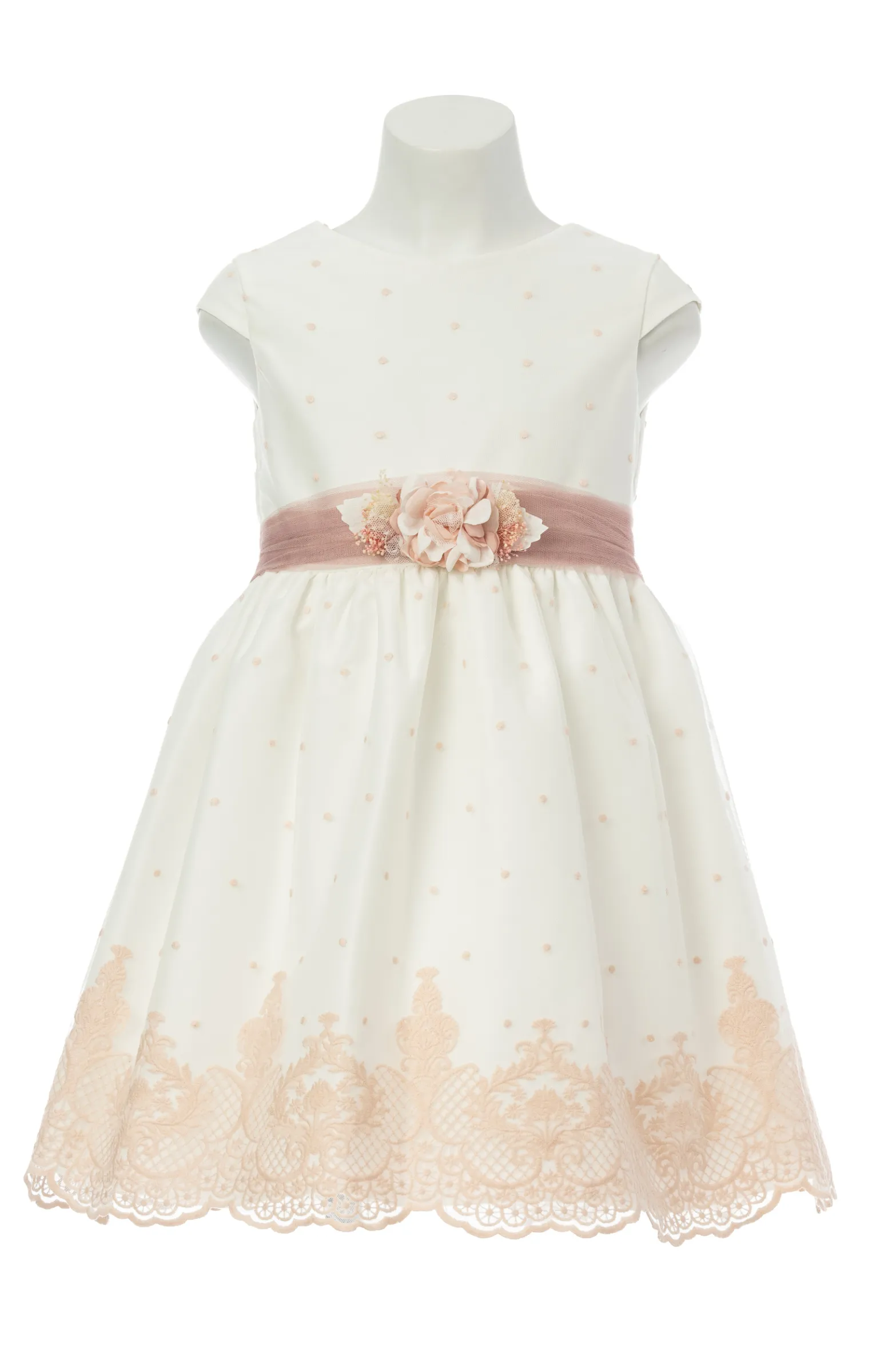 Vestido niña bordado ceremonia ideal para niña de Arras y Comunión