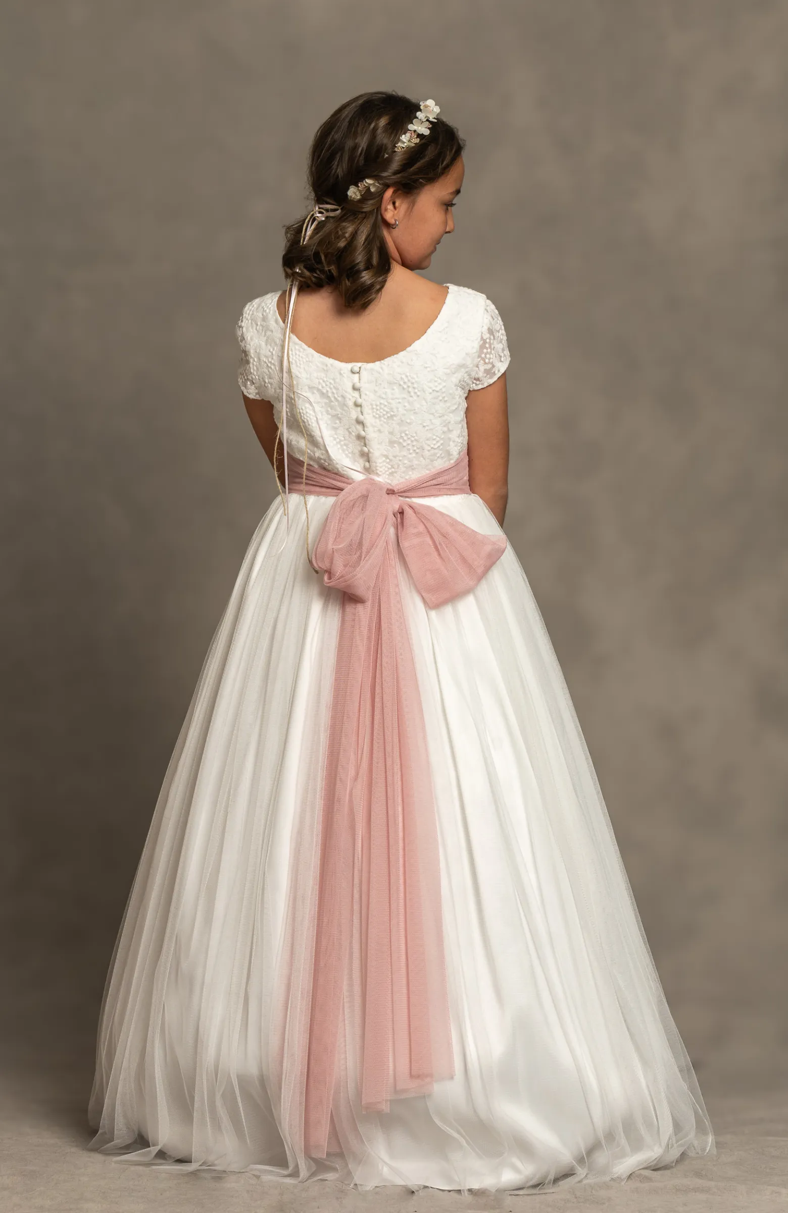 VESTIDO COMUNION NIÑA MOSCU