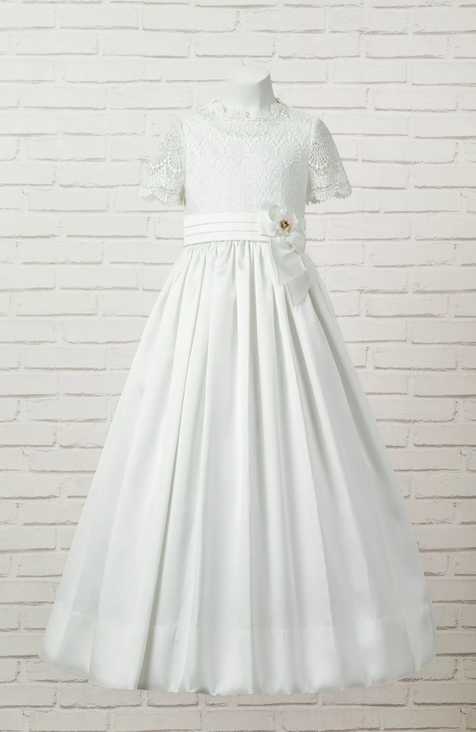 Vestido de Comunión niña Outlet blanco roto