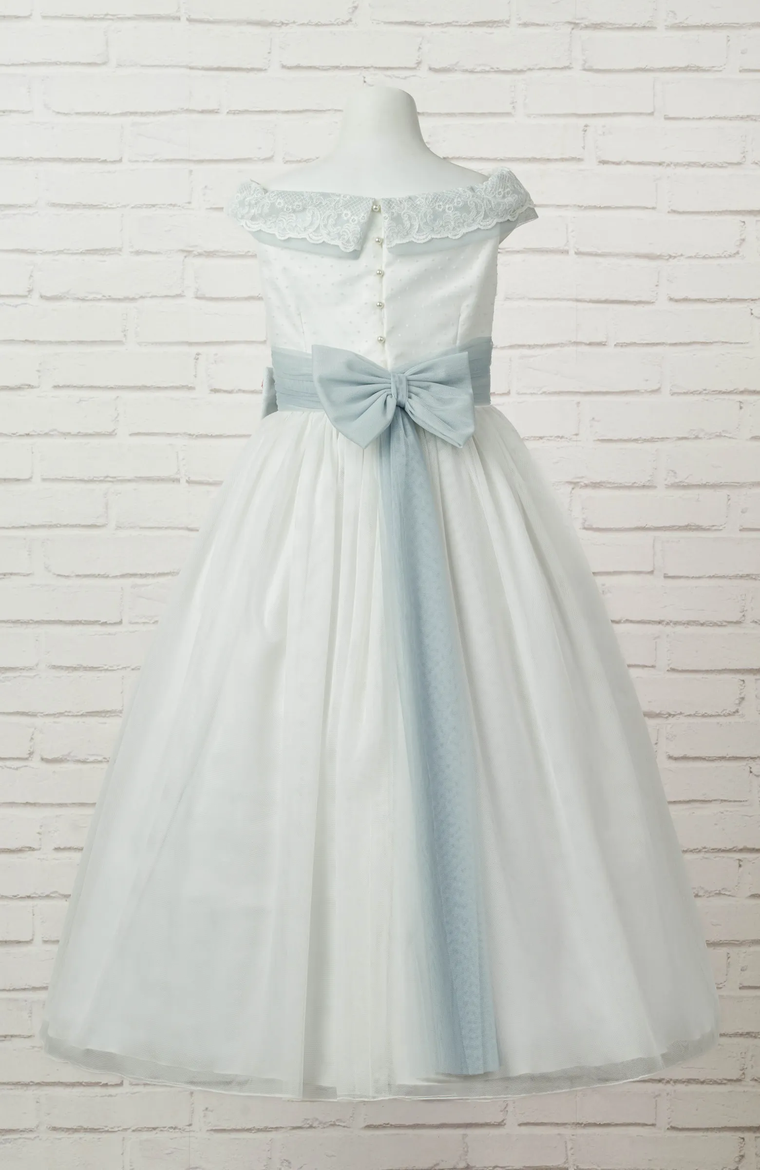 Vestido de Comunión niña Outlet escotado