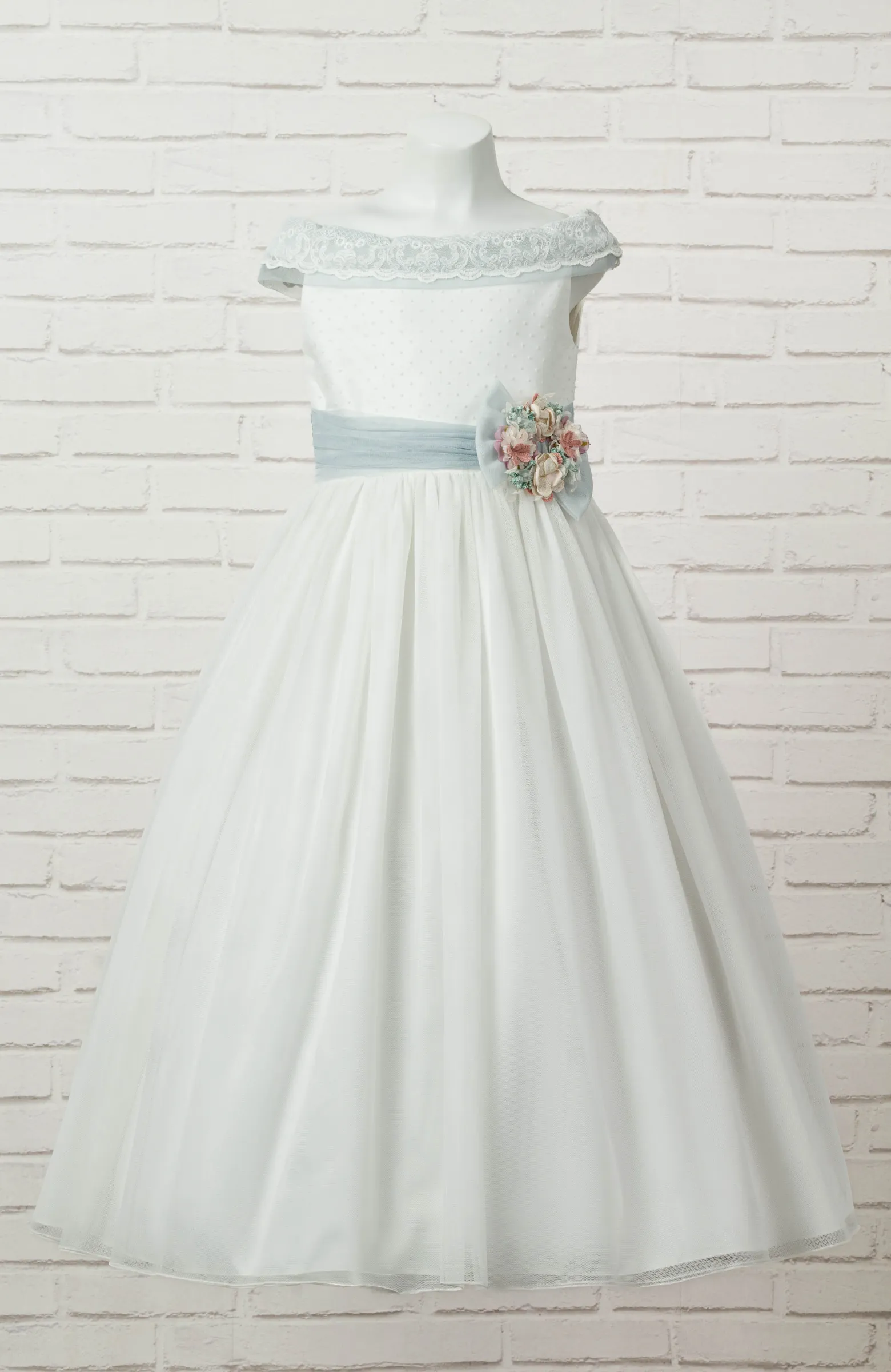 Vestido de Comunión niña Outlet largo palabra de honor