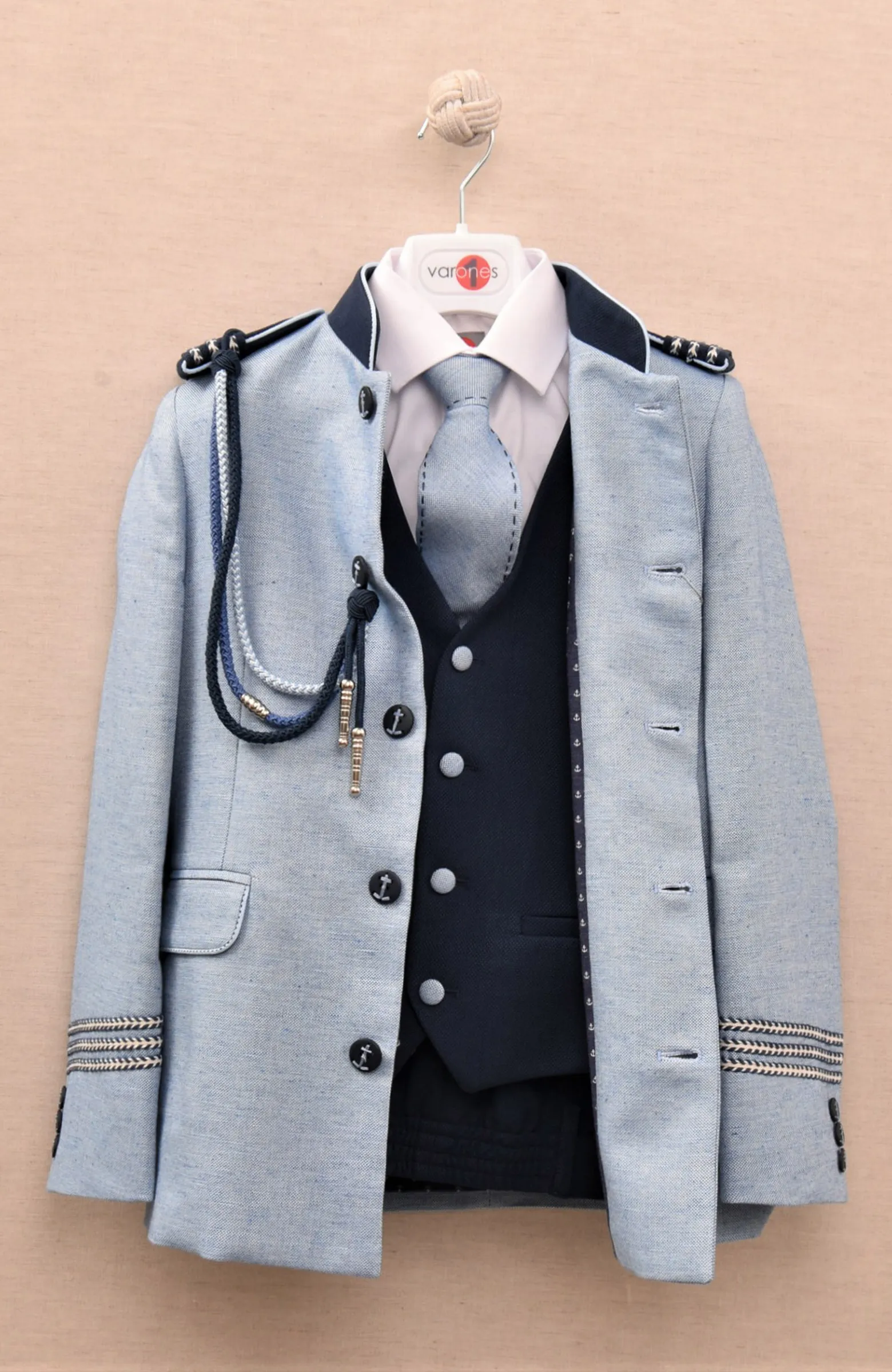 Traje niño almirante celeste